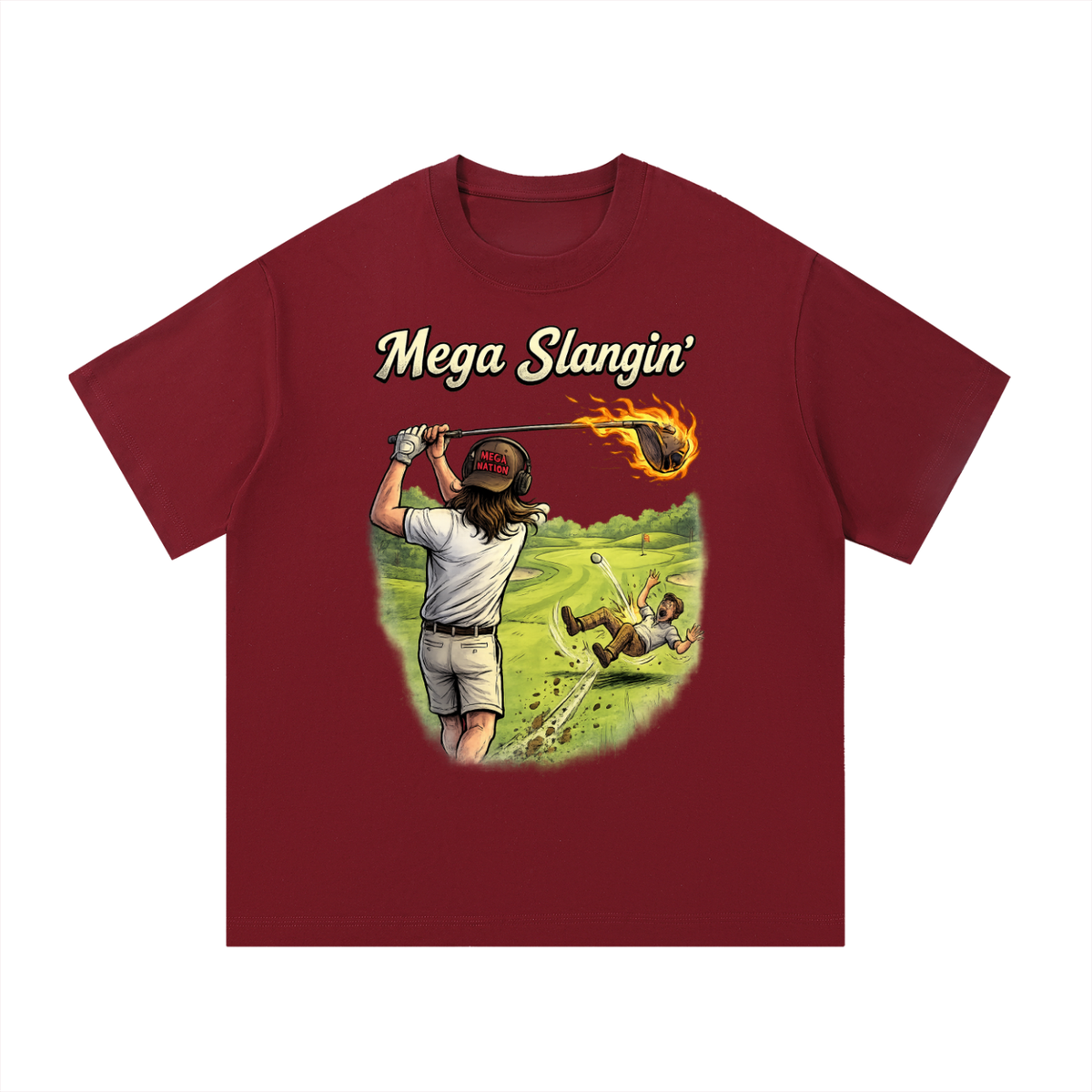 Mega Slangin' Golf Essential Cotton T-Shirt (8 colors)