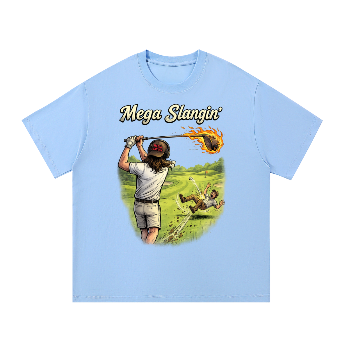 Mega Slangin' Golf Essential Cotton T-Shirt (8 colors)