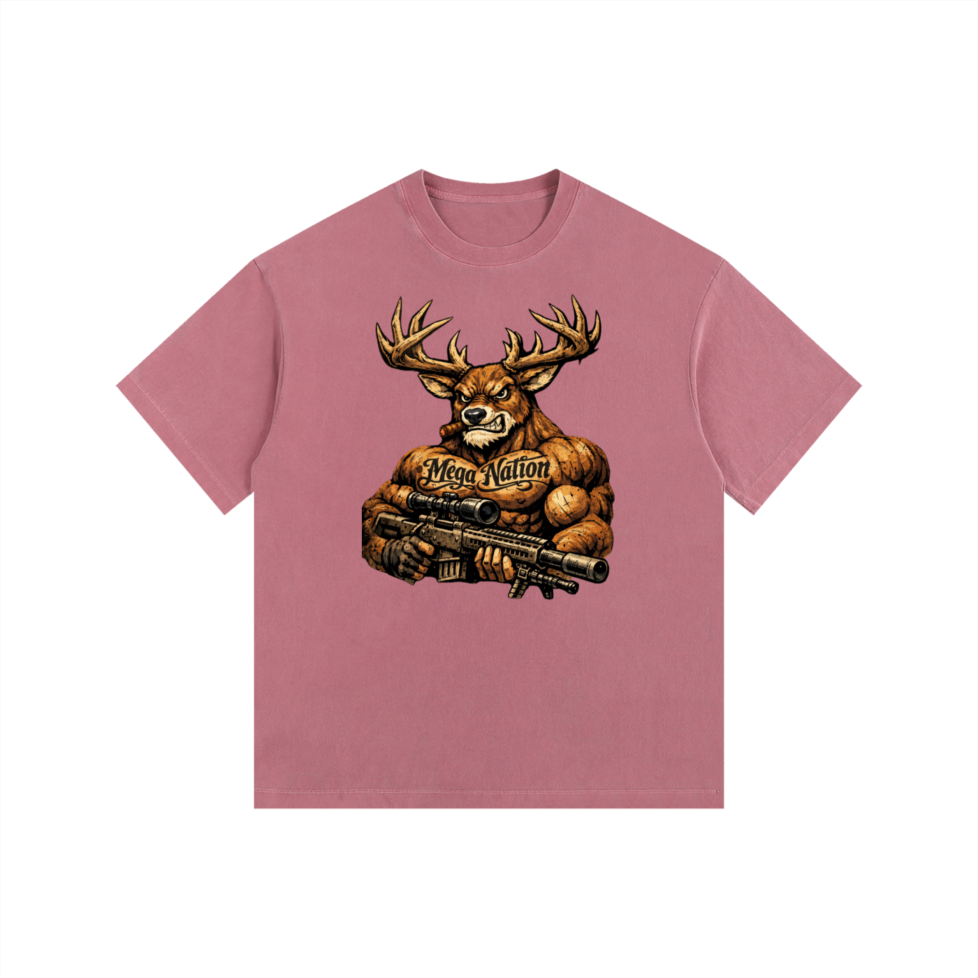 Mega Nation Bucky Oversized Cotton T-Shirt (11 colors)