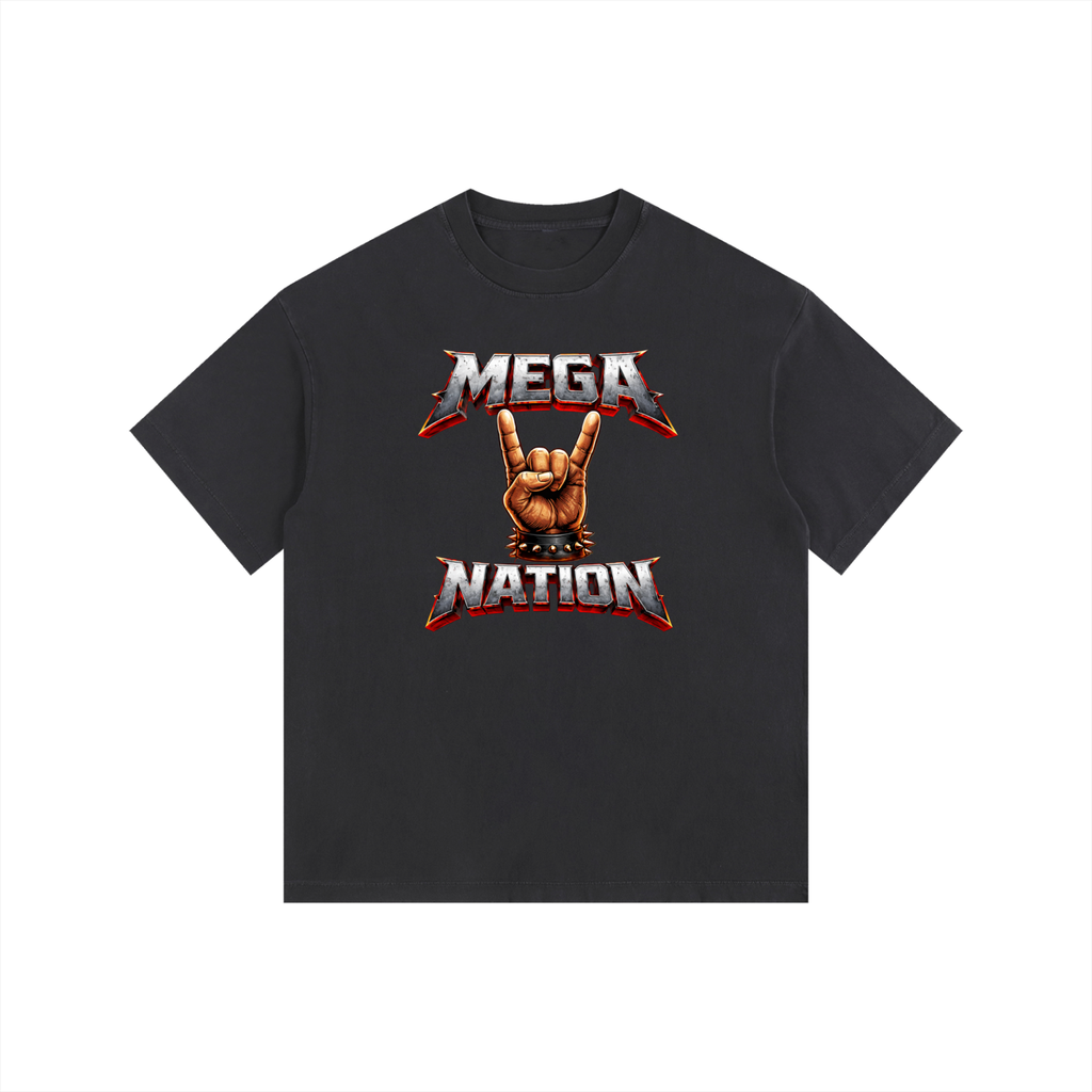 Mega Nation Rocker Oversized Cotton T-Shirt (8 colors)