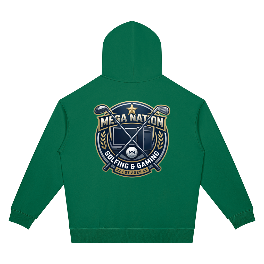 Mega Nation Golf & Gaming Unisex Oversized Drop Shoulder Hoodie (7 colors)