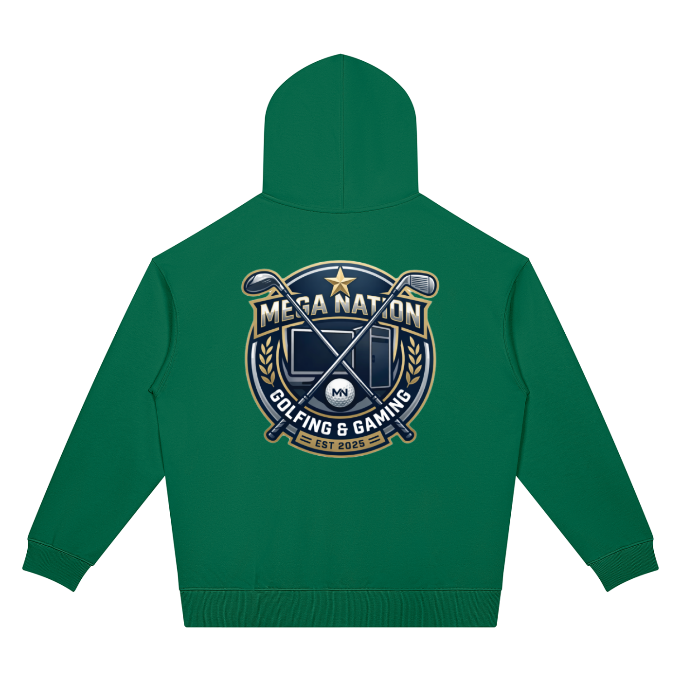 Mega Nation Golf & Gaming Unisex Oversized Drop Shoulder Hoodie (7 colors)