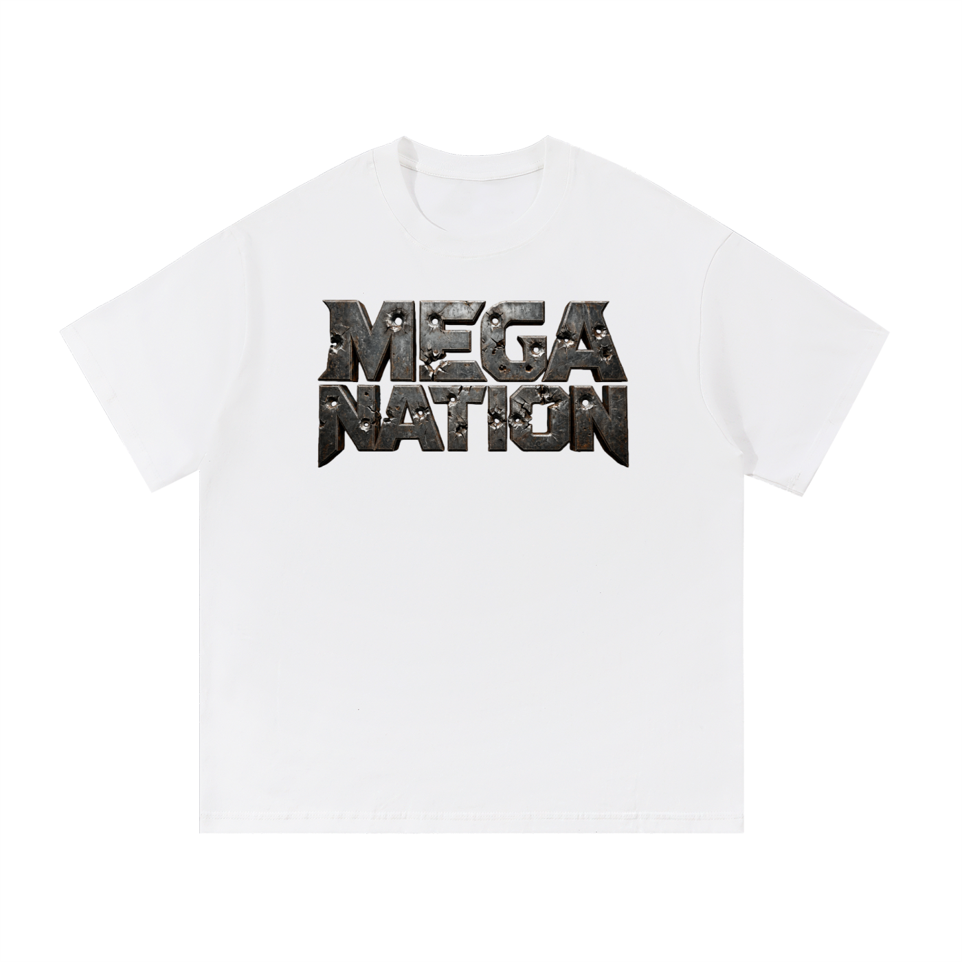 Mega Nation Damaged Plate T-Shirt (10 colors)