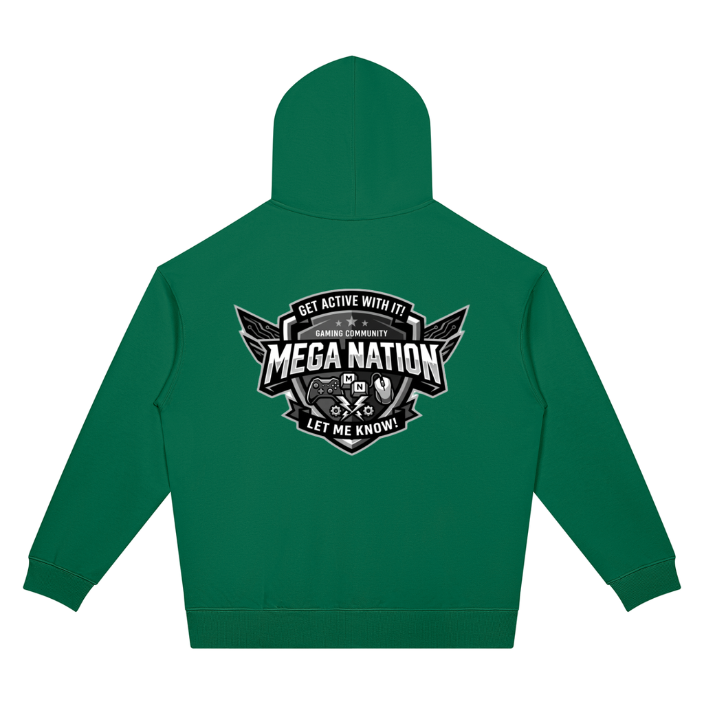 Mega Nation Gaming Community Unisex Oversized Drop Shoulder Hoodie (7 colors)