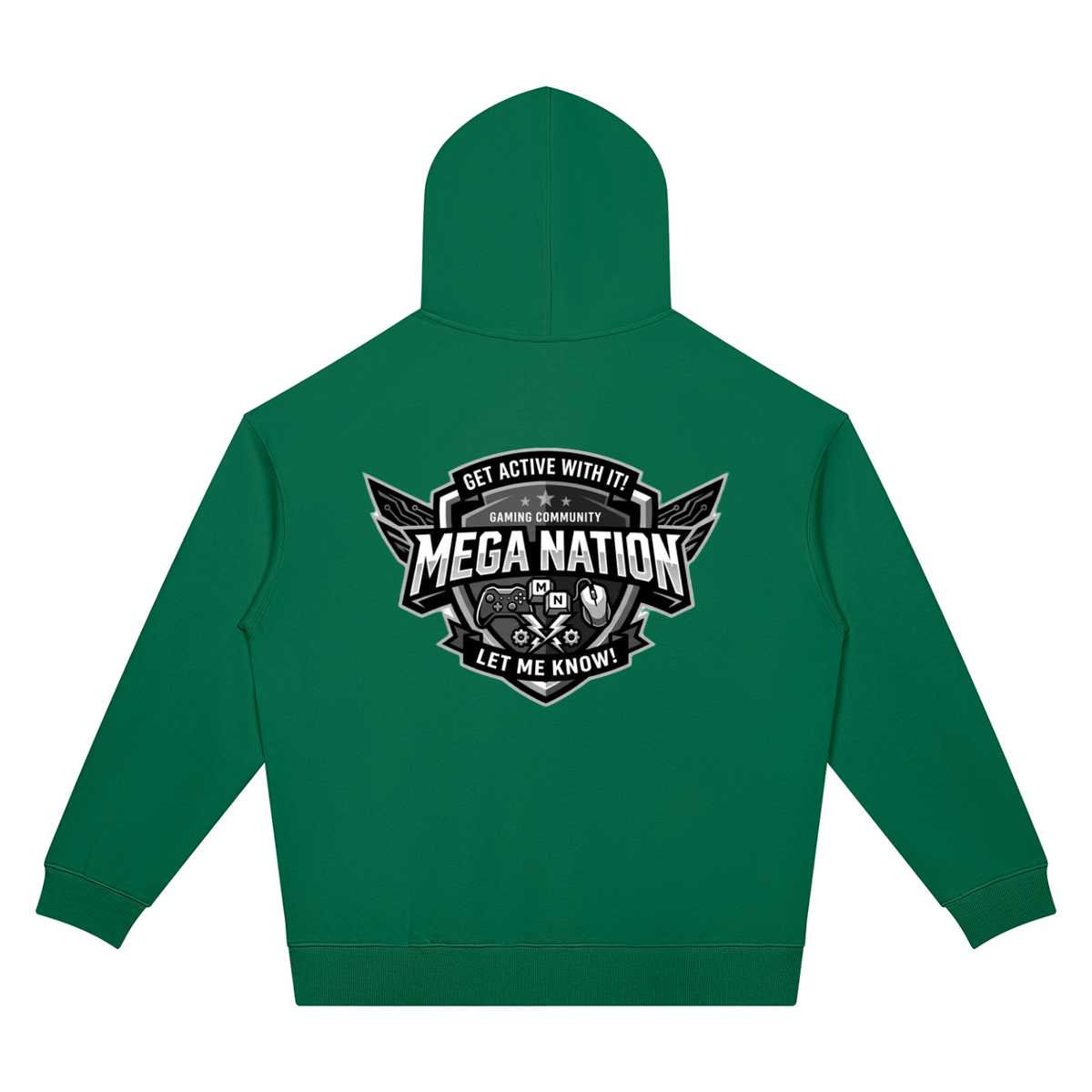 Mega Nation Gaming Community Unisex Oversized Drop Shoulder Hoodie (7 colors)