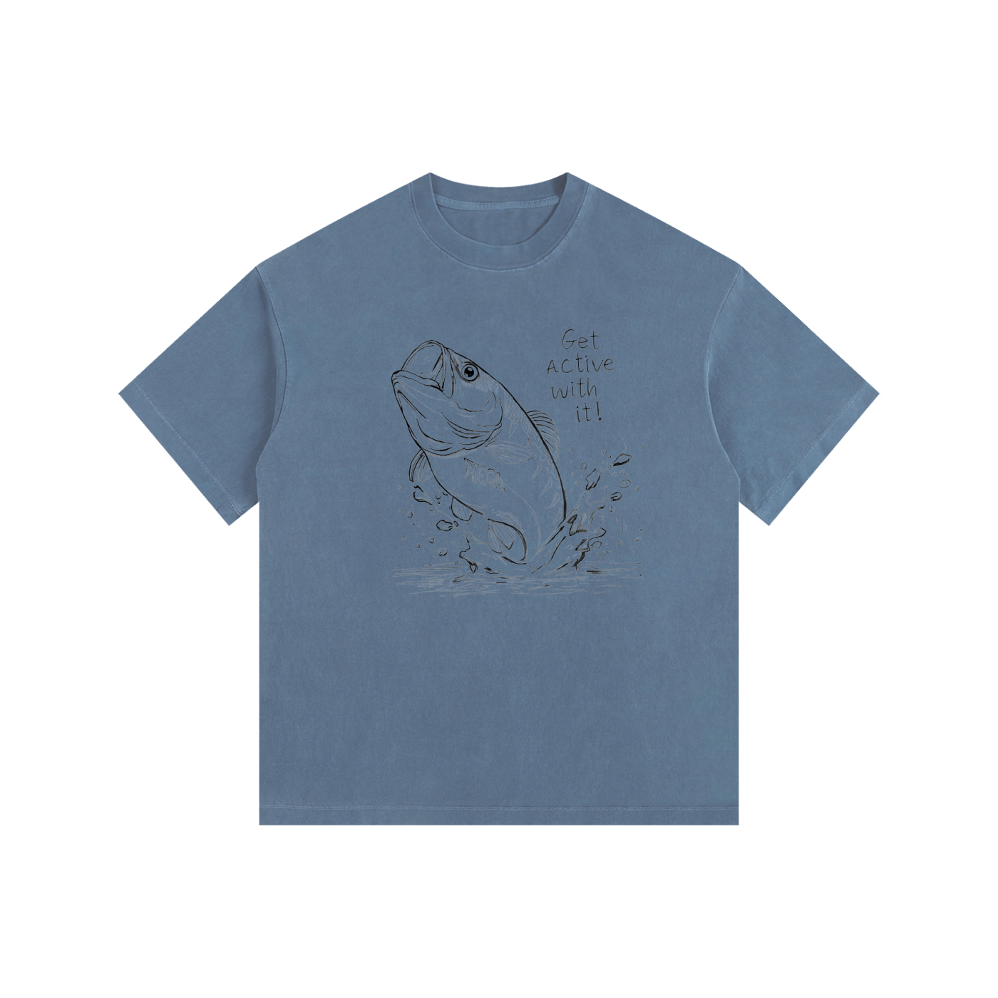 Get Active Bass Oversized Cotton T-Shirt (6 colors)