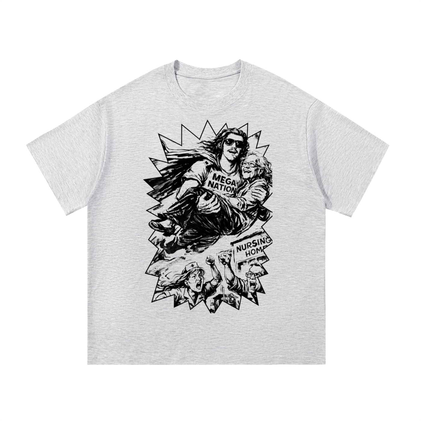 Mega Nation Memaw's Hero T-Shirt (5 colors)