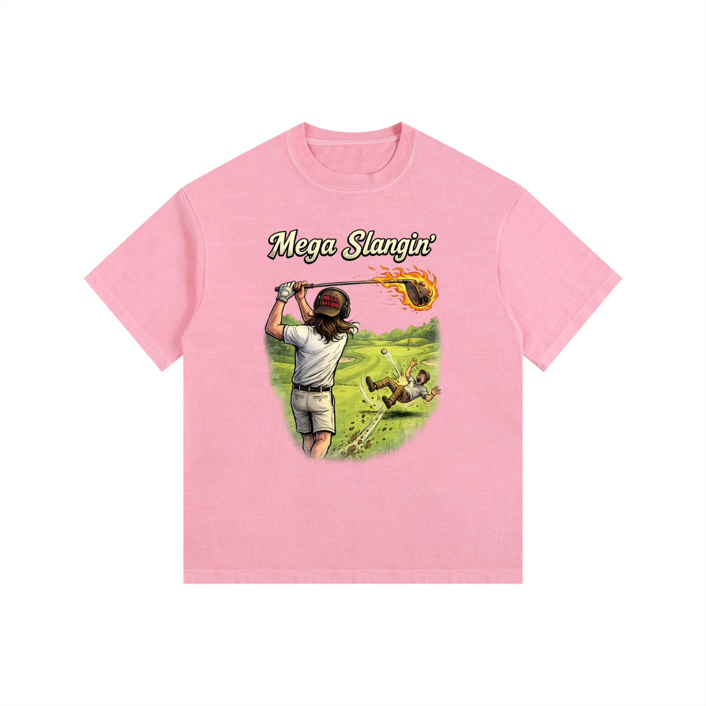 Mega Slangin' Golf Oversized Cotton T-Shirt (11 colors)