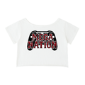Mega Nation Gaming Controller Off-Shoulder Cropped T-Shirt (2 colors)
