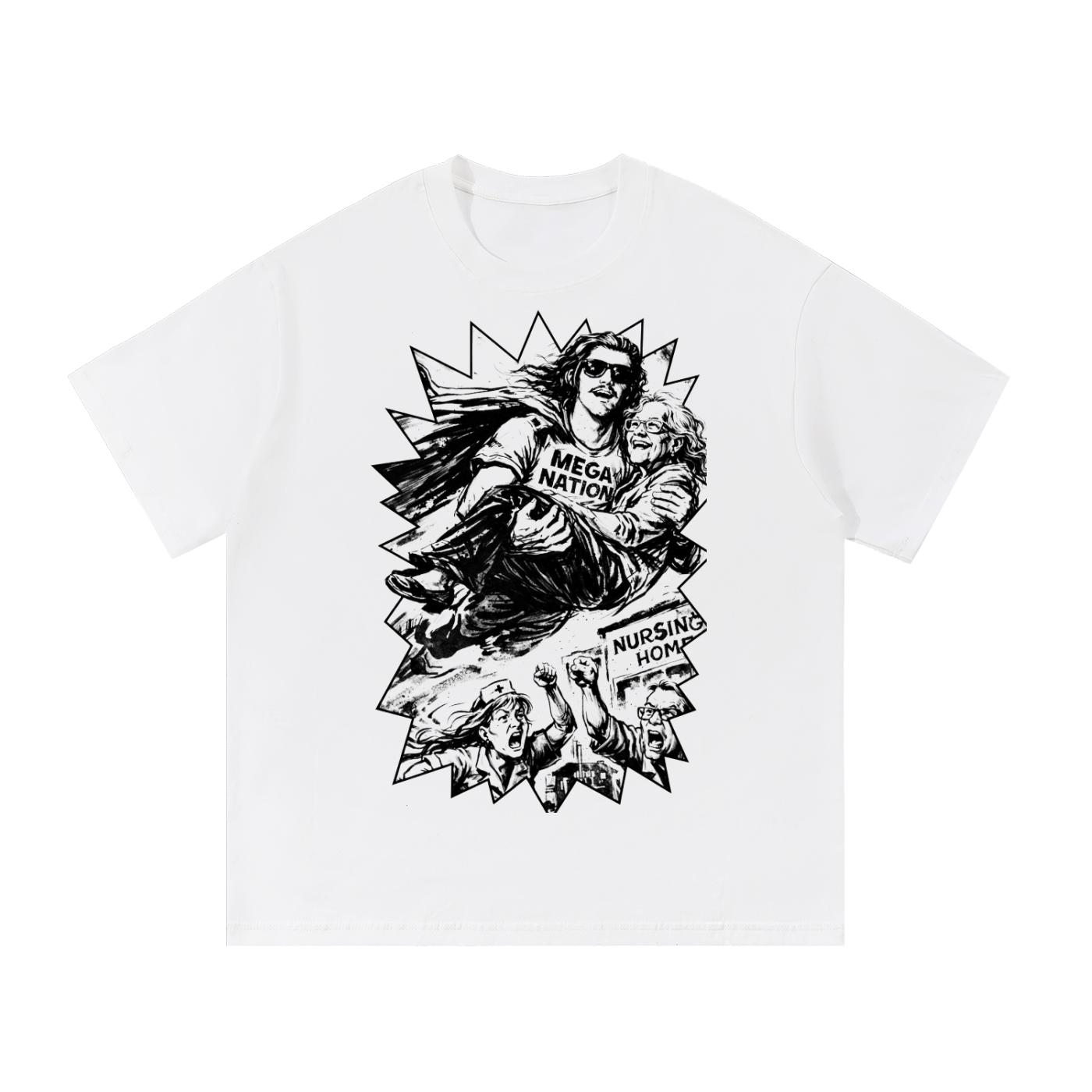 Mega Nation Memaw's Hero T-Shirt (5 colors)