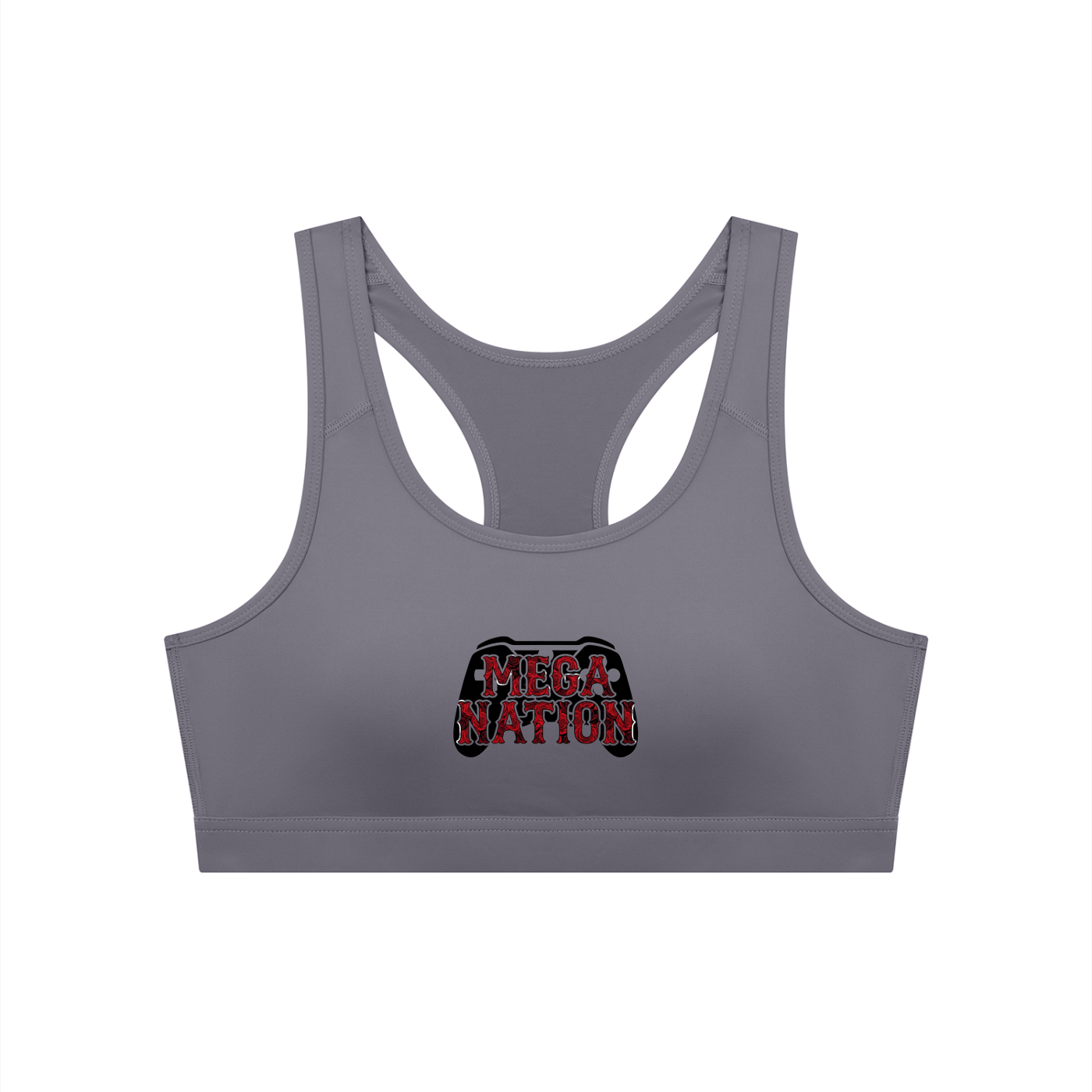 Mega Nation Game Controller Women's Cropped Sports Bra (5 colors)