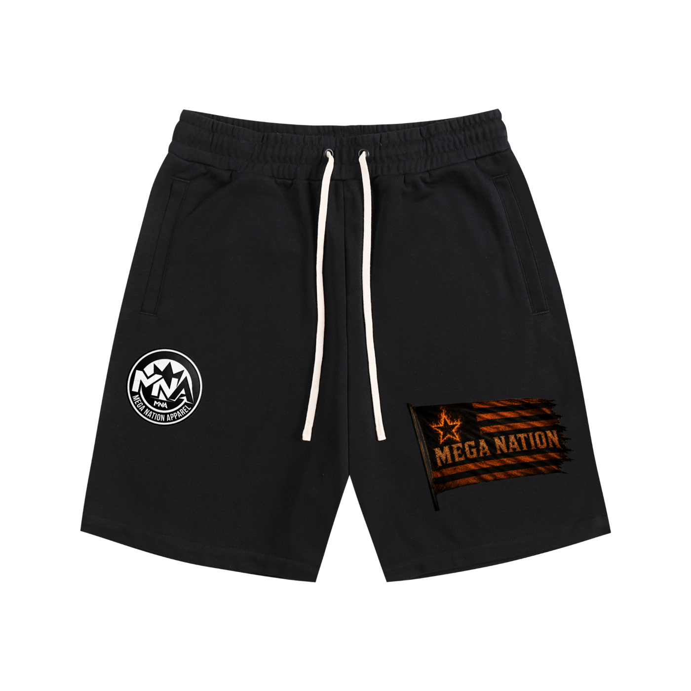 Mega Nation Flag Essential Cotton Shorts (6 colors)