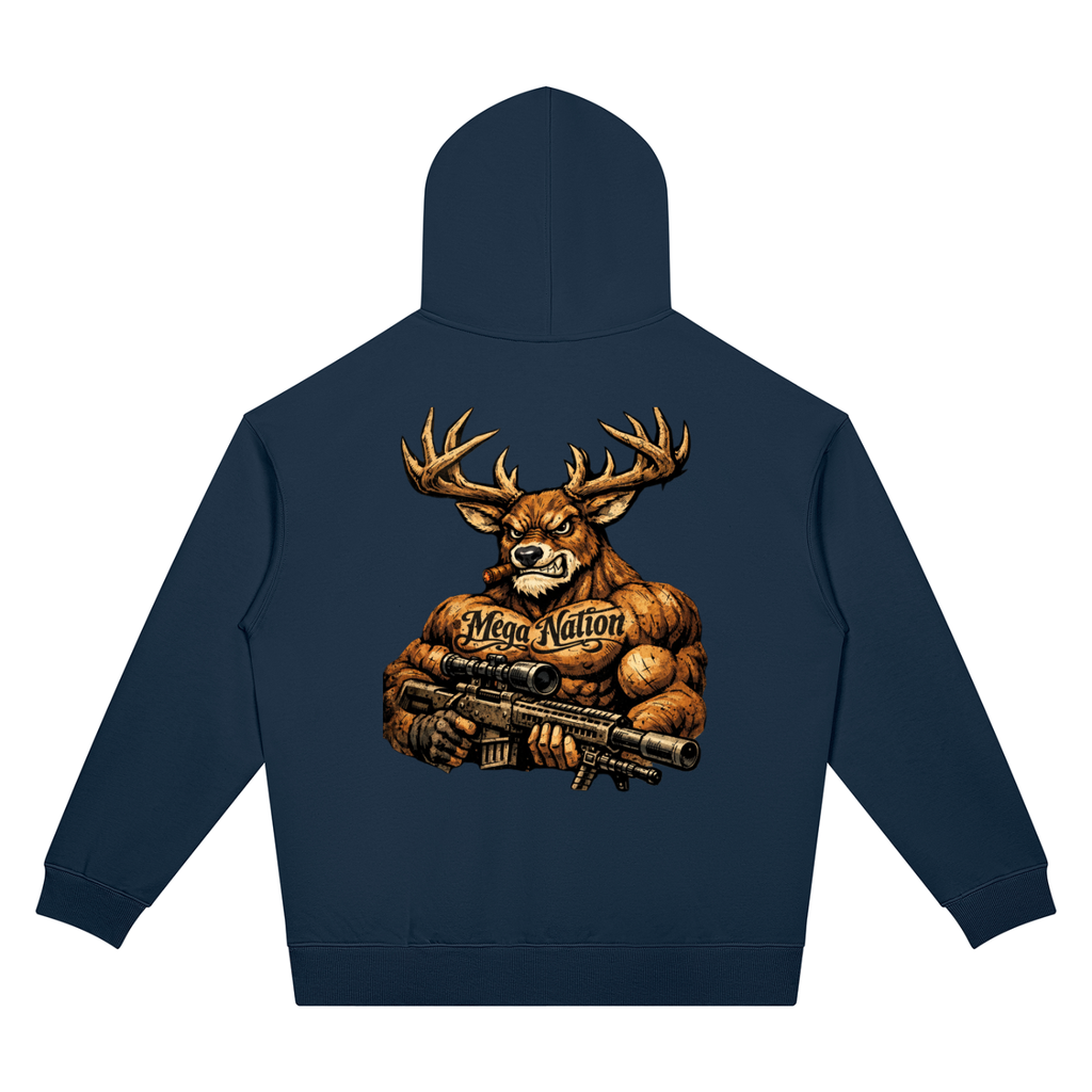 Mega Nation Bucky Unisex Oversized Drop Shoulder Hoodie (7 colors)
