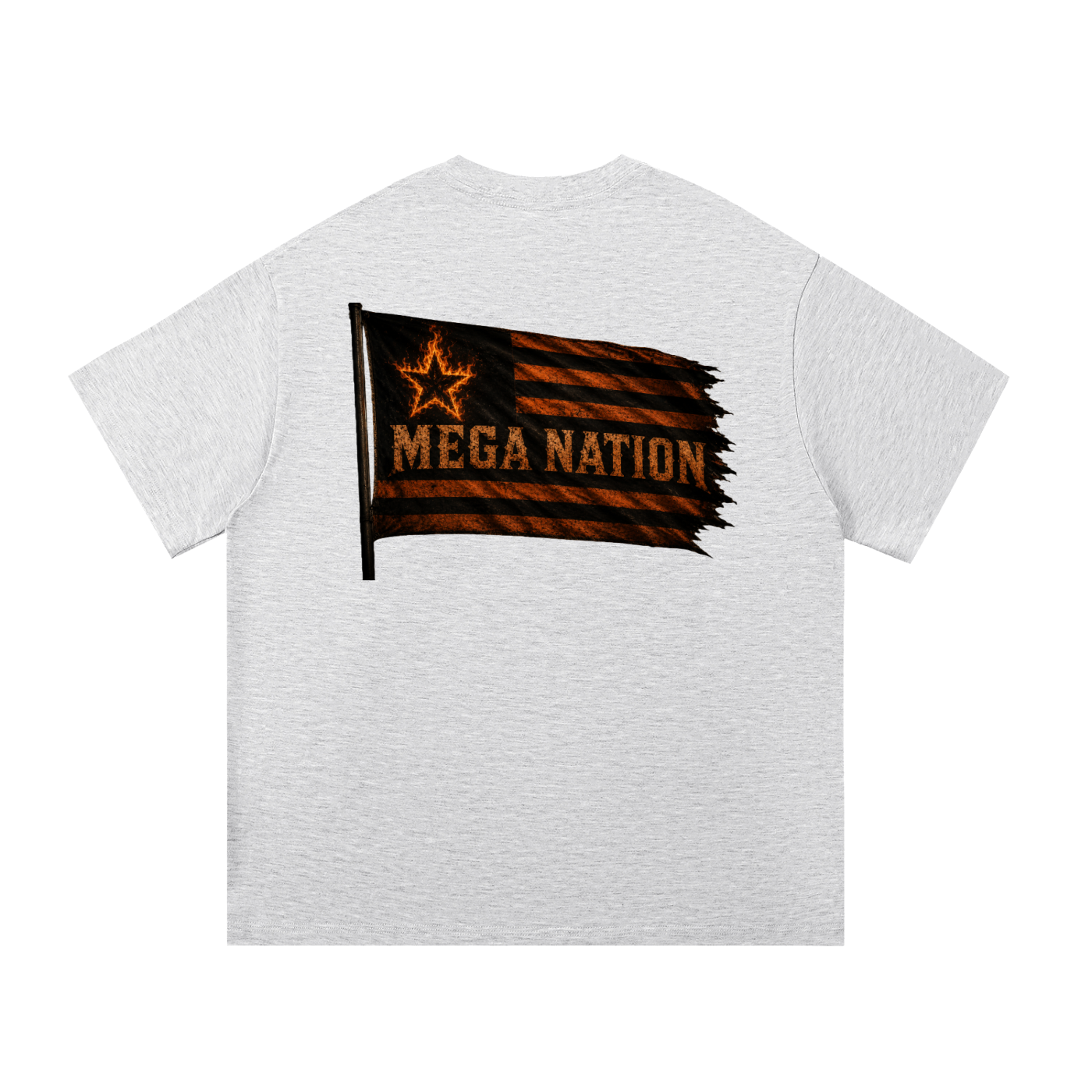 Mega Nation Flag (Front & Back Logo) Essential Cotton T-Shirt (6 colors)