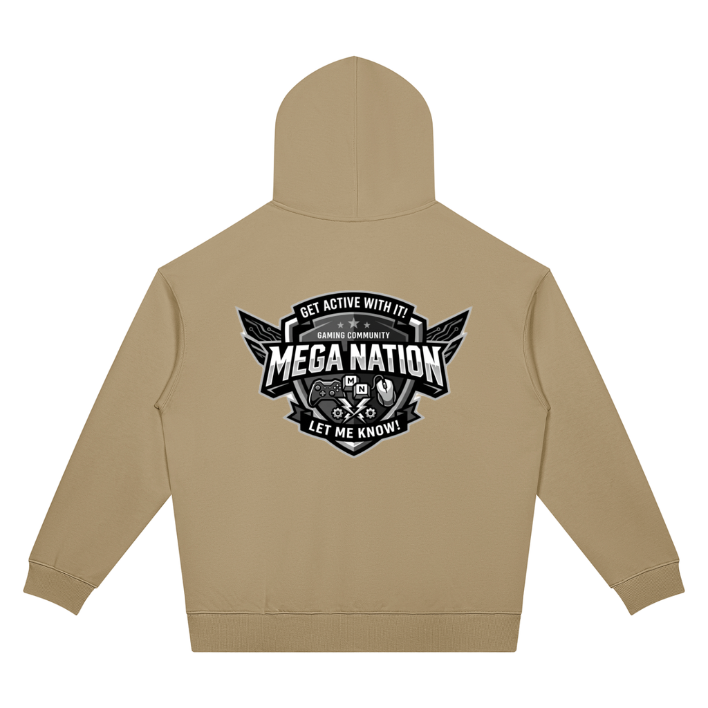 Mega Nation Gaming Community Unisex Oversized Drop Shoulder Hoodie (7 colors)