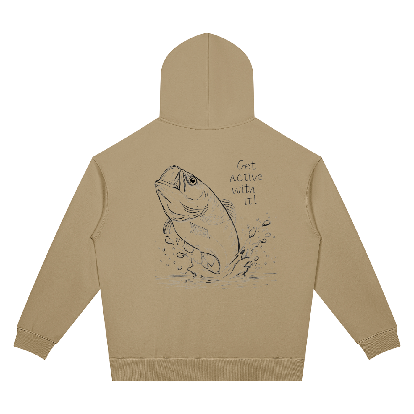 Get Active Bass Unisex Oversized Drop Shoulder Hoodie (4 colors)