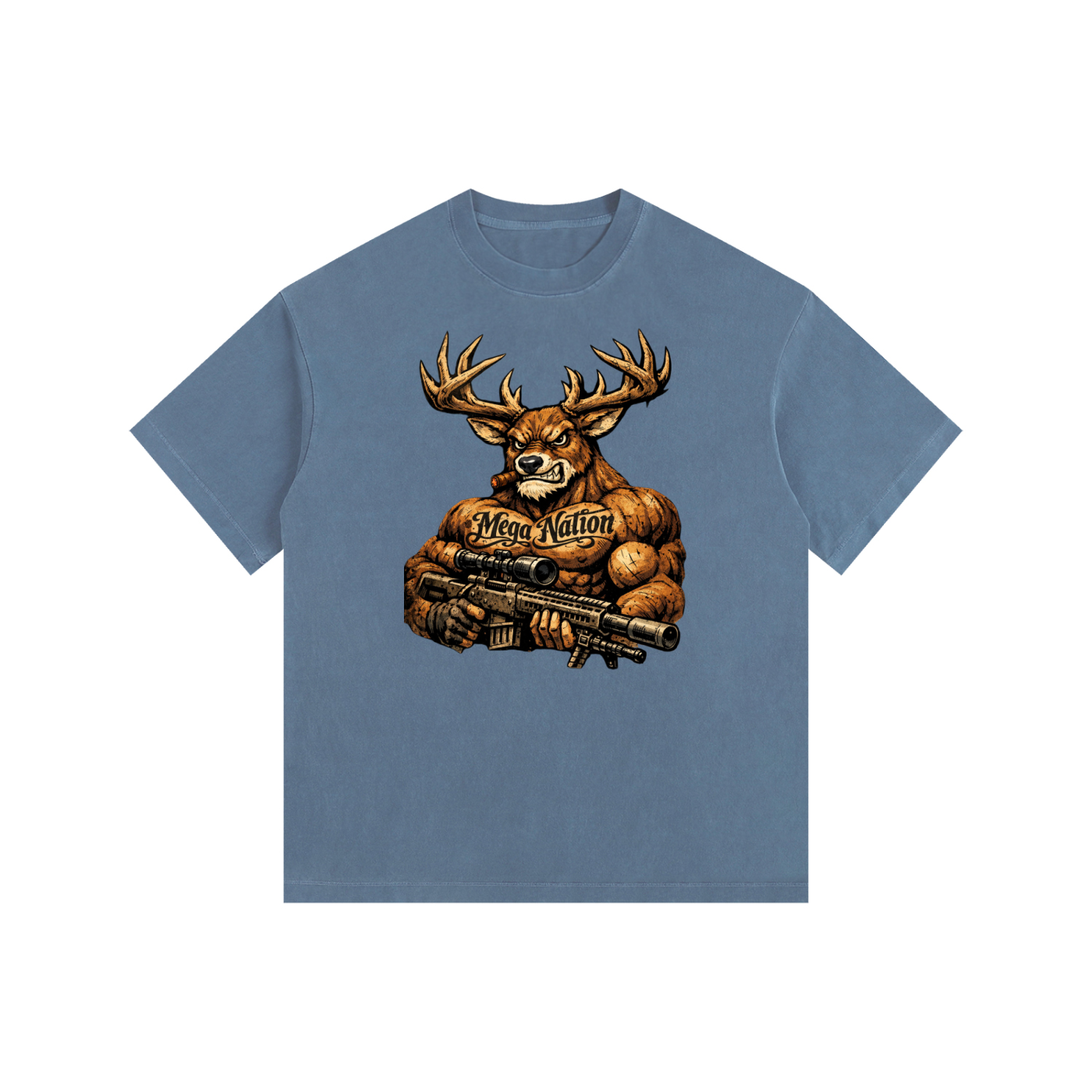 Mega Nation Bucky Oversized Cotton T-Shirt (11 colors)