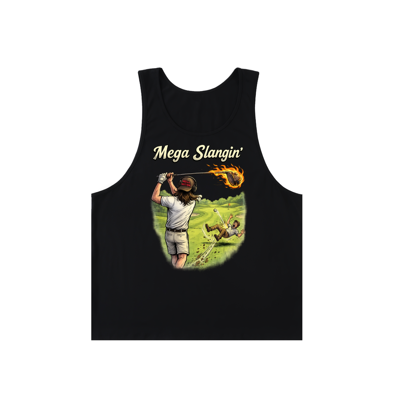 Mega Slangin' Golf Loose Fit Tank Top (2 colors)