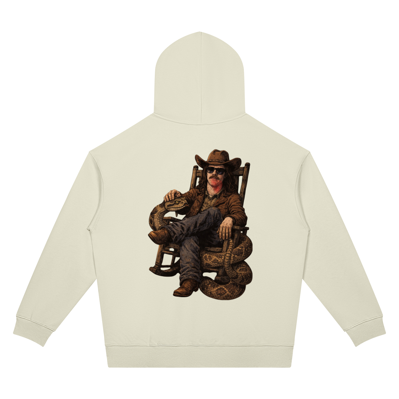 MegaSlanger Rattlesnake Unisex Oversized Drop Shoulder Hoodie (7 colors)