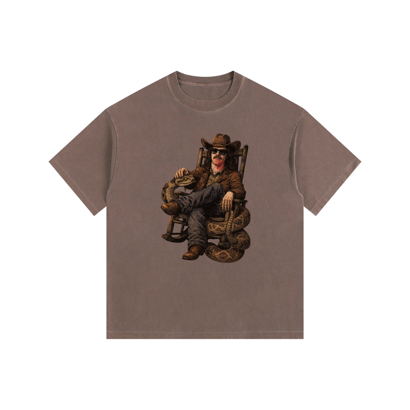 MegaSlanger Rattlesnake versized Cotton T-Shirt (9 colors)
