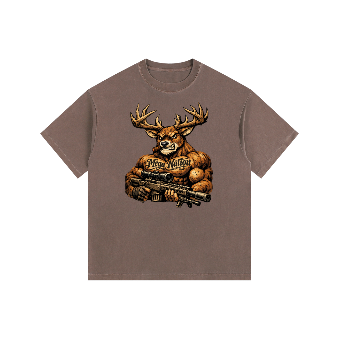 Mega Nation Bucky Oversized Cotton T-Shirt (11 colors)