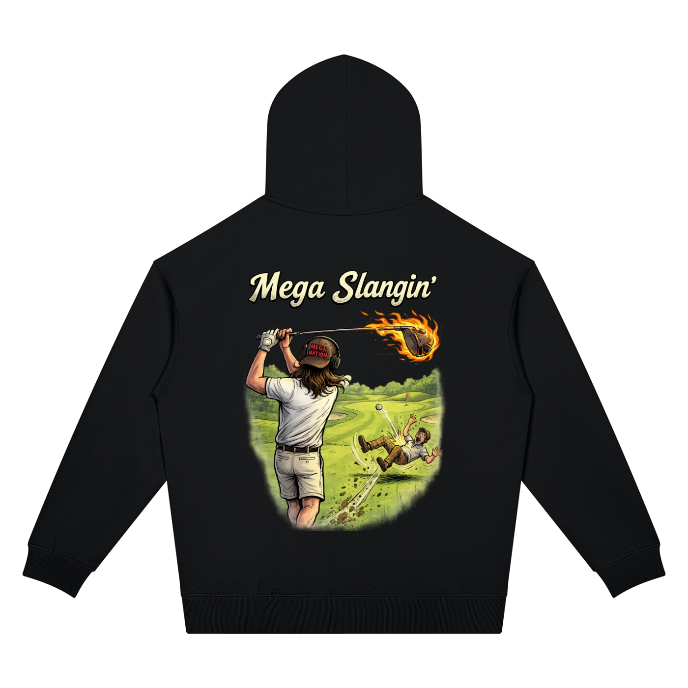 Mega Slangin' Golf Unisex Oversized Drop Shoulder Hoodie (7 colors)