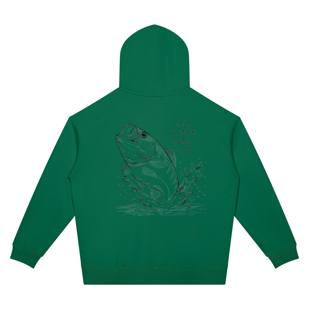 Get Active Bass Unisex Oversized Drop Shoulder Hoodie (4 colors)