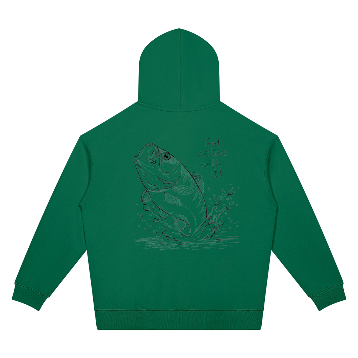 Get Active Bass Unisex Oversized Drop Shoulder Hoodie (4 colors)