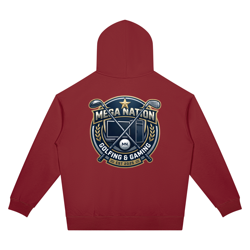 Mega Nation Golf & Gaming Unisex Oversized Drop Shoulder Hoodie (7 colors)
