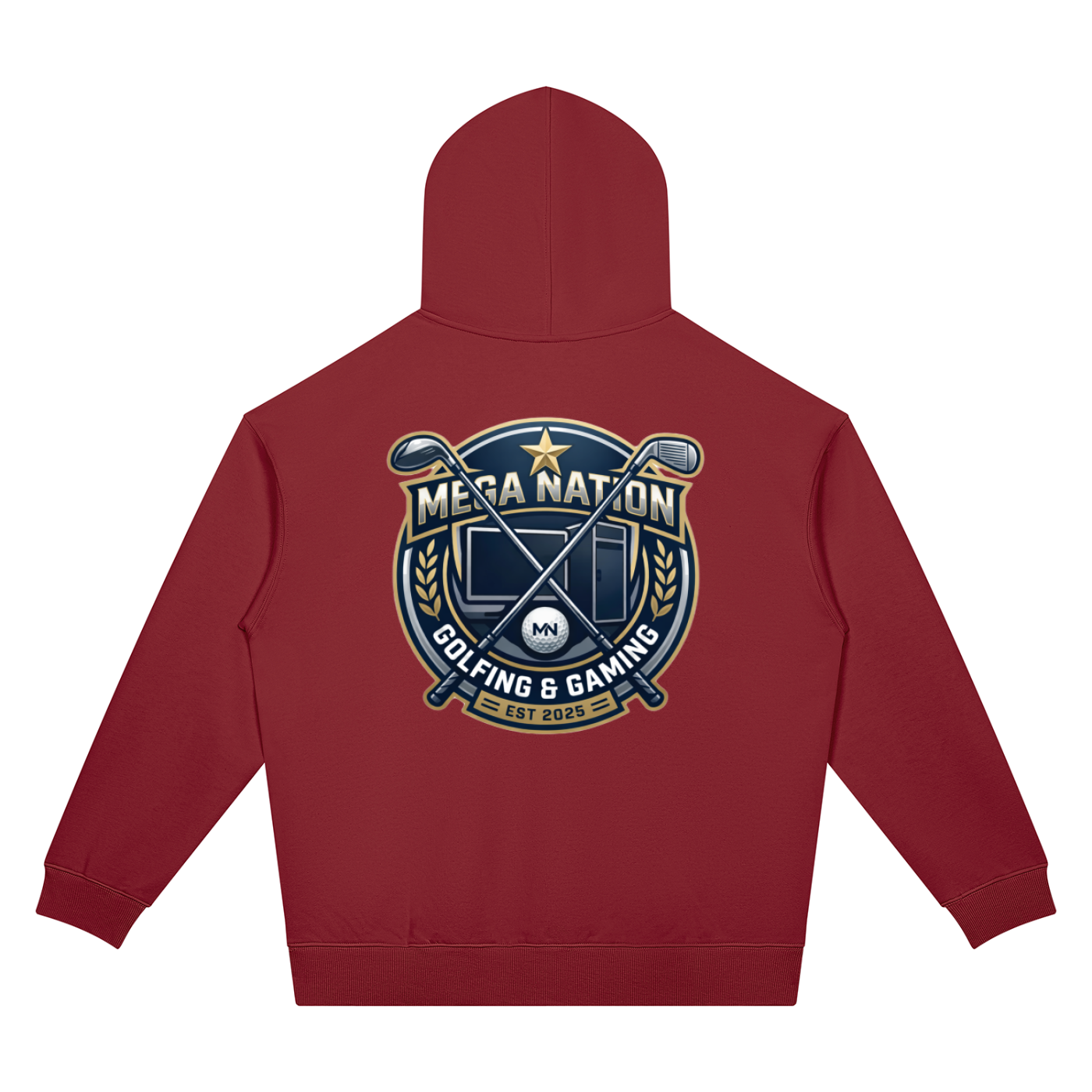 Mega Nation Golf & Gaming Unisex Oversized Drop Shoulder Hoodie (7 colors)