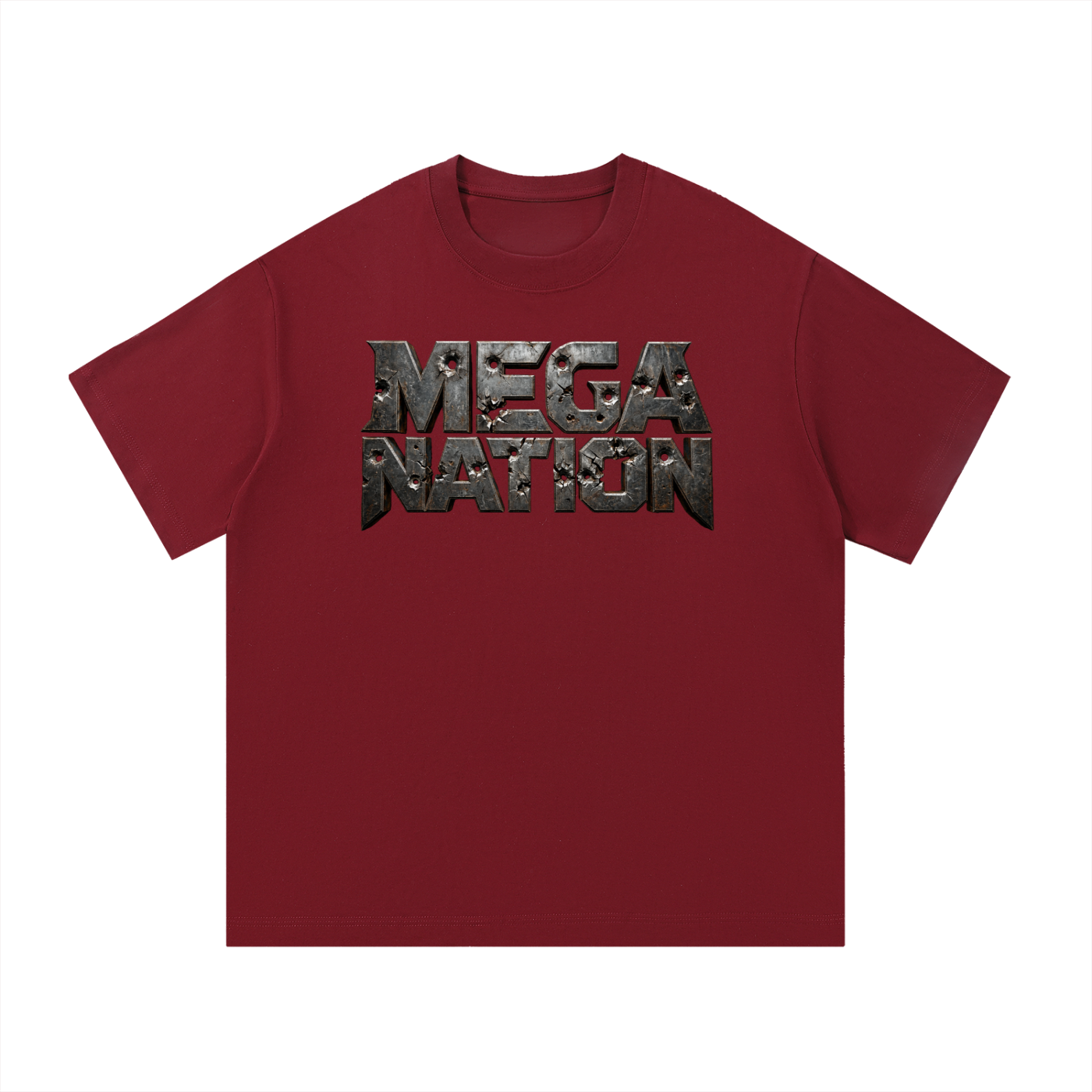 Mega Nation Damaged Plate T-Shirt (10 colors)
