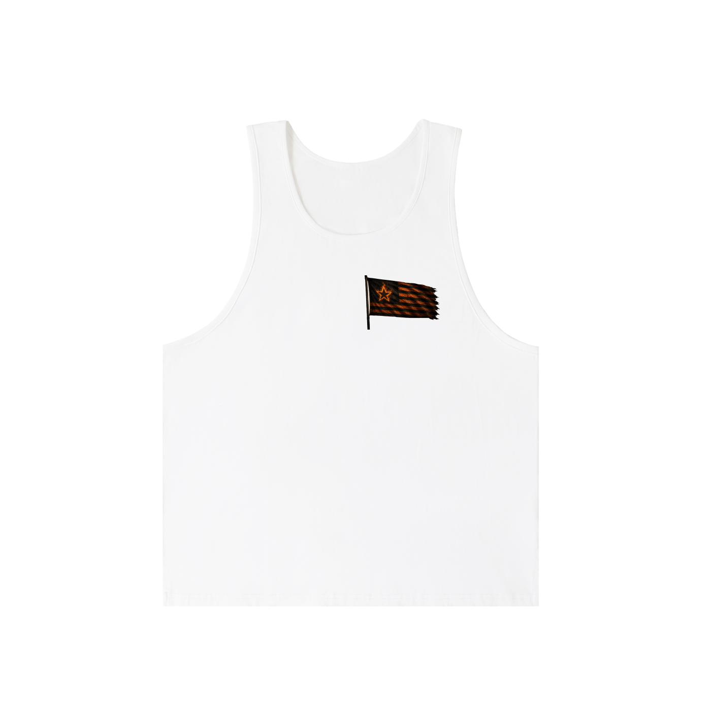 Mega Nation Flag (Front & Back Logo) Unisex Loose Tank Top (2 colors)