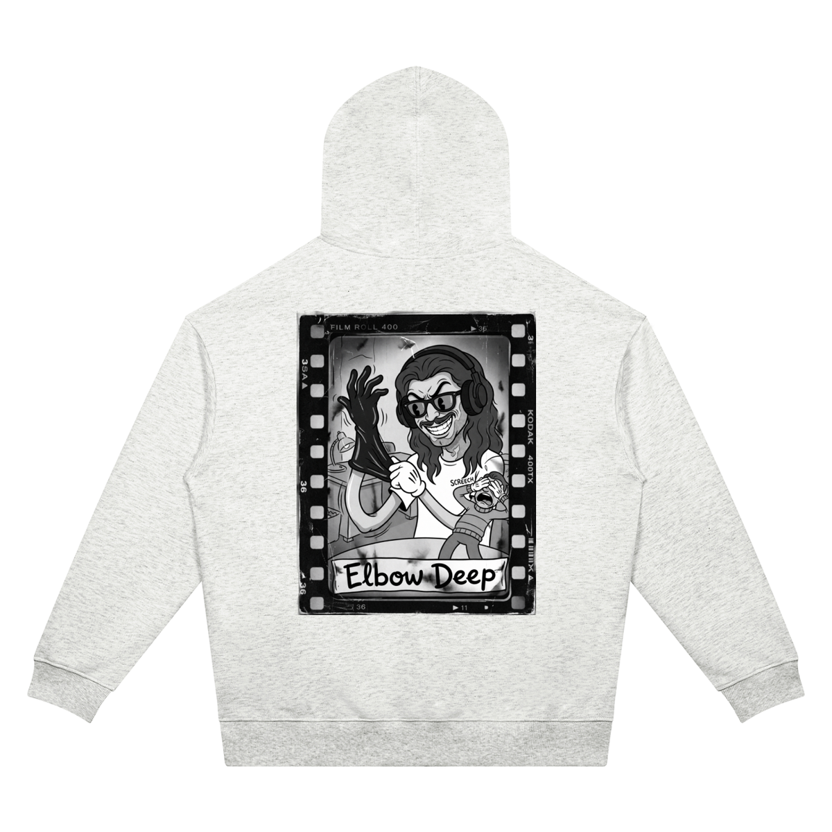 Elbow Deep Film Roll Unisex Oversized Drop Shoulder Hoodie (7 colors)