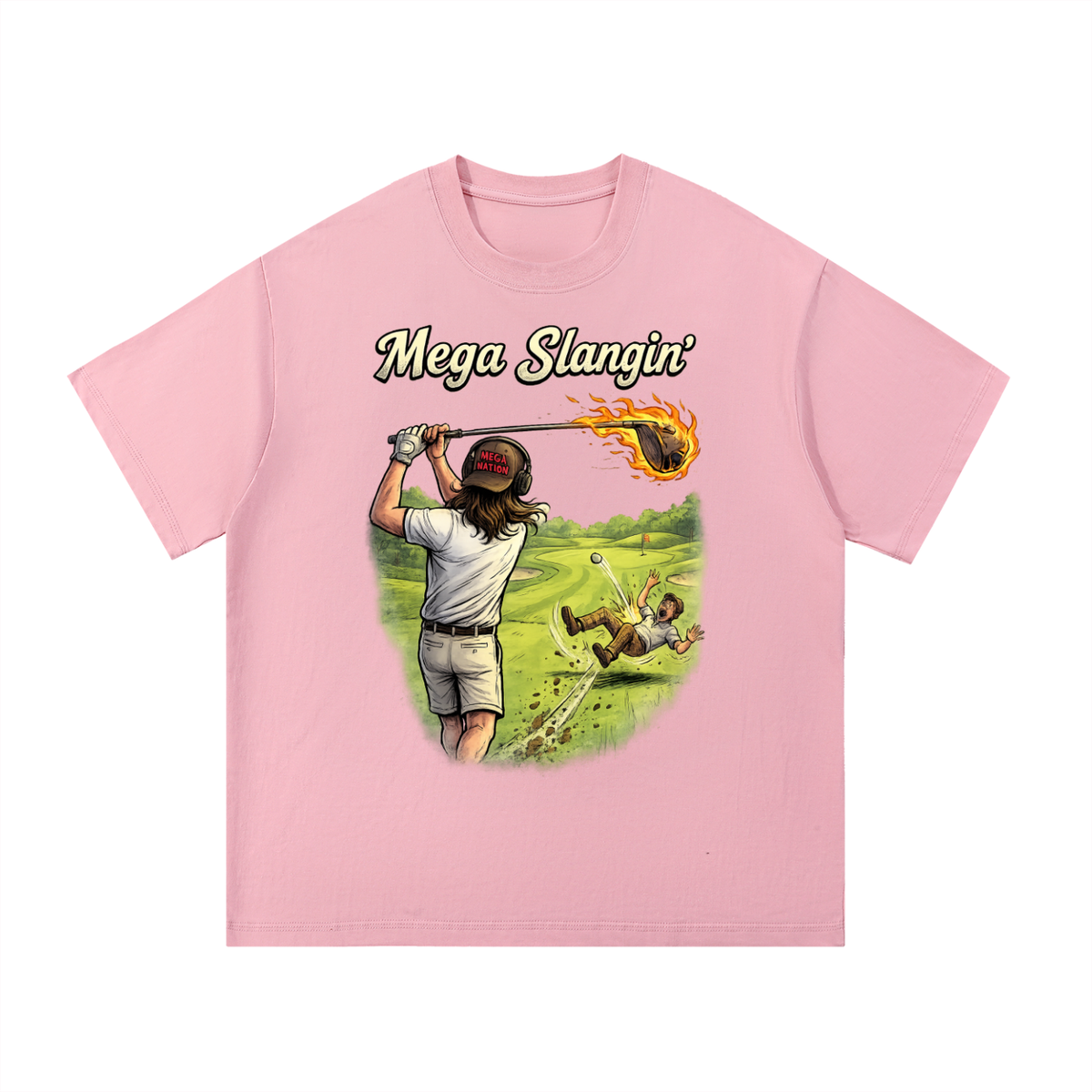 Mega Slangin' Golf Essential Cotton T-Shirt (8 colors)