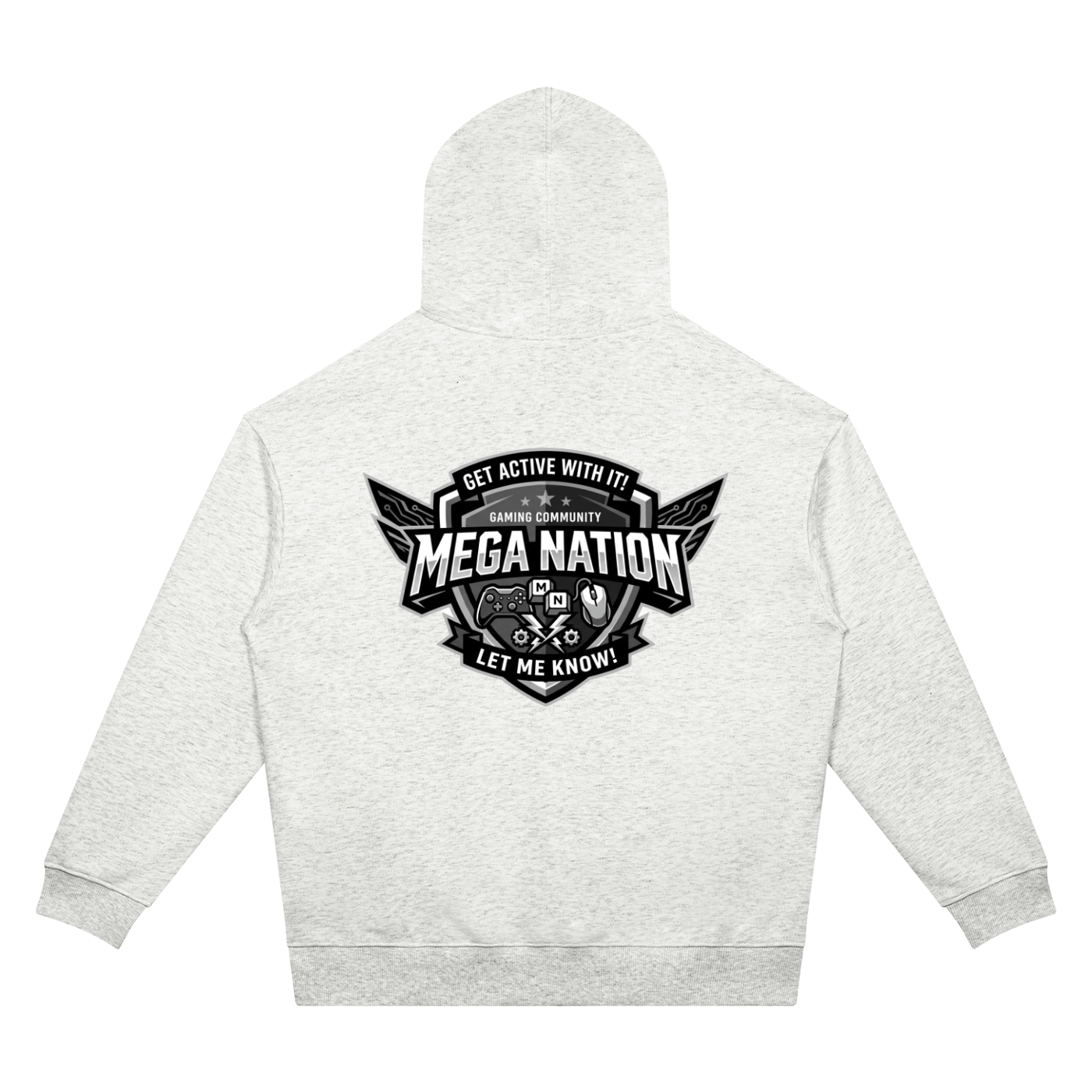 Mega Nation Gaming Community Unisex Oversized Drop Shoulder Hoodie (7 colors)