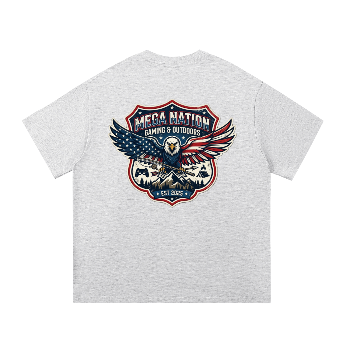 MNA Eagle Gaming & Outdoors (Front and Back Logo) T-Shirt (10 colors)