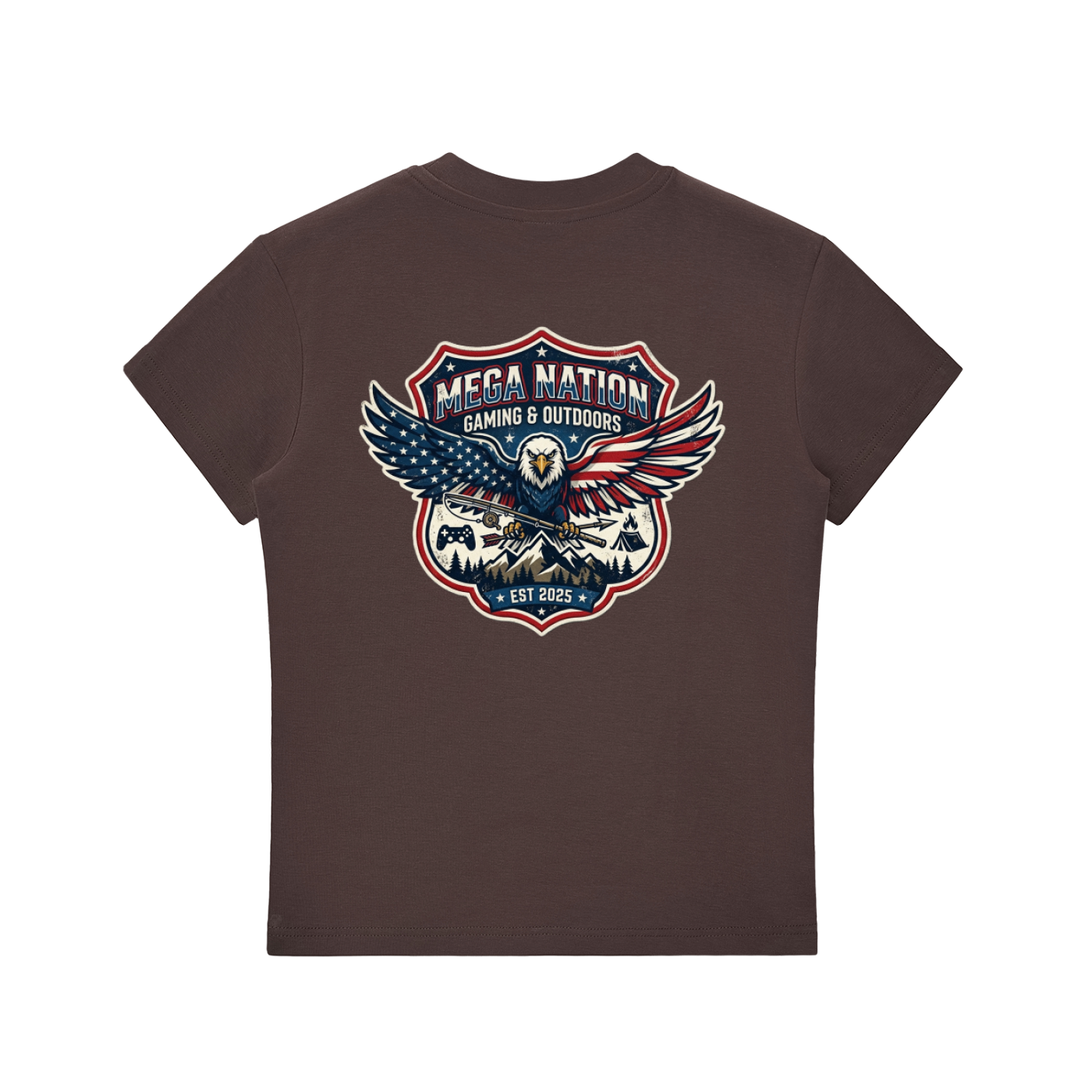MNA Eagle Gaming & Outdoors (Front and Back Logo) T-Shirt (7 colors)