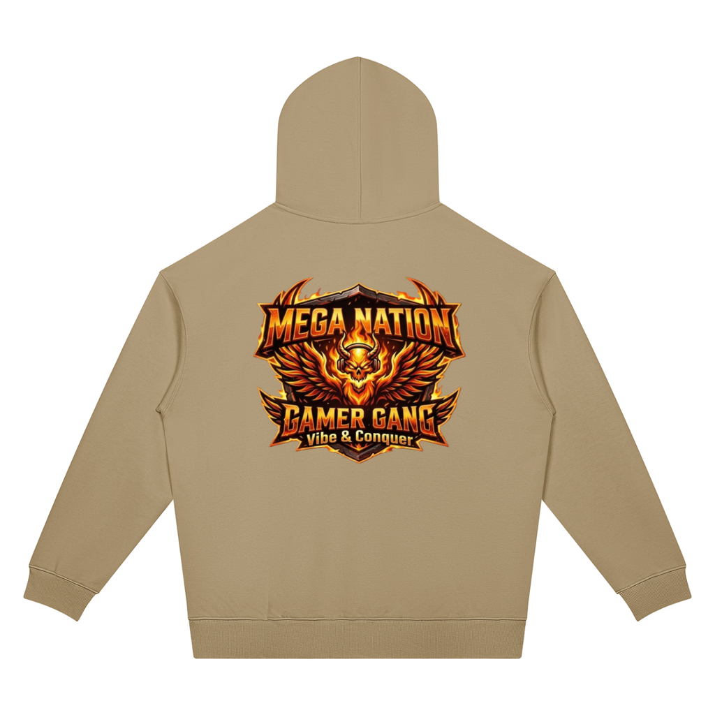 Mega Nation Vibe & Conquer Unisex Oversized Drop Shoulder Hoodie (7 colors)