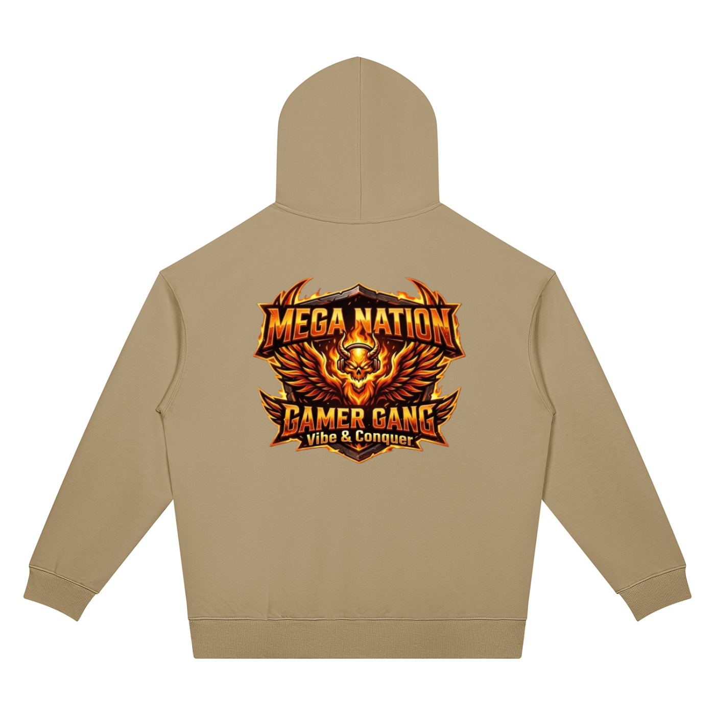 Mega Nation Vibe & Conquer Unisex Oversized Drop Shoulder Hoodie (7 colors)