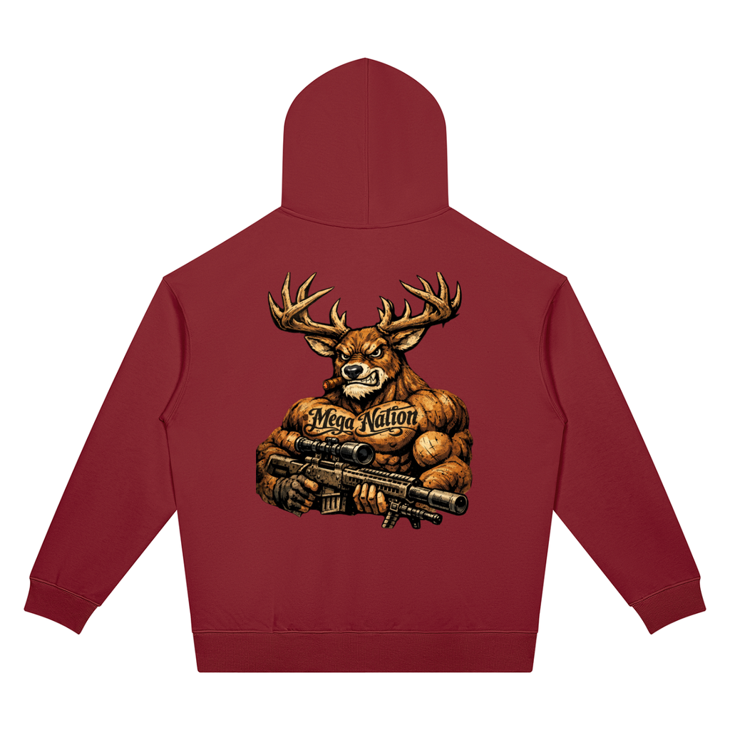 Mega Nation Bucky Unisex Oversized Drop Shoulder Hoodie (7 colors)