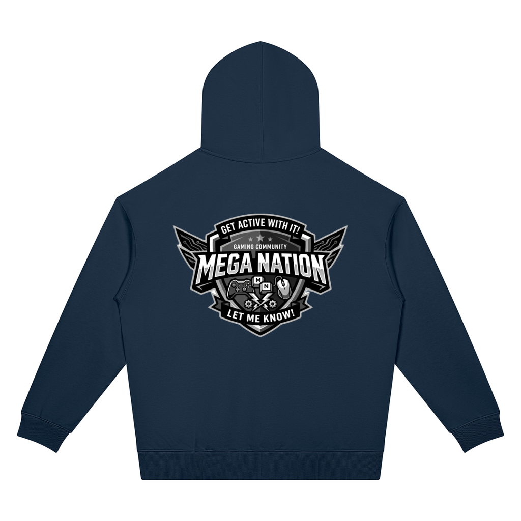 Mega Nation Gaming Community Unisex Oversized Drop Shoulder Hoodie (7 colors)
