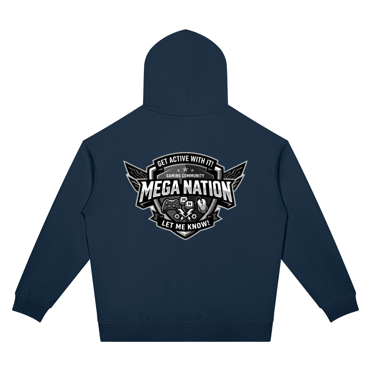 Mega Nation Gaming Community Unisex Oversized Drop Shoulder Hoodie (7 colors)