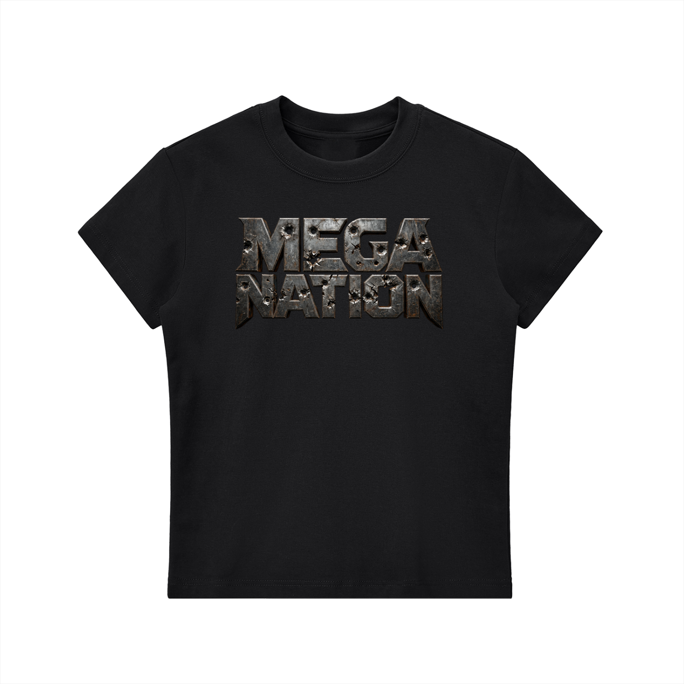 Mega Nation Damaged Plate T-Shirt (7 colors)