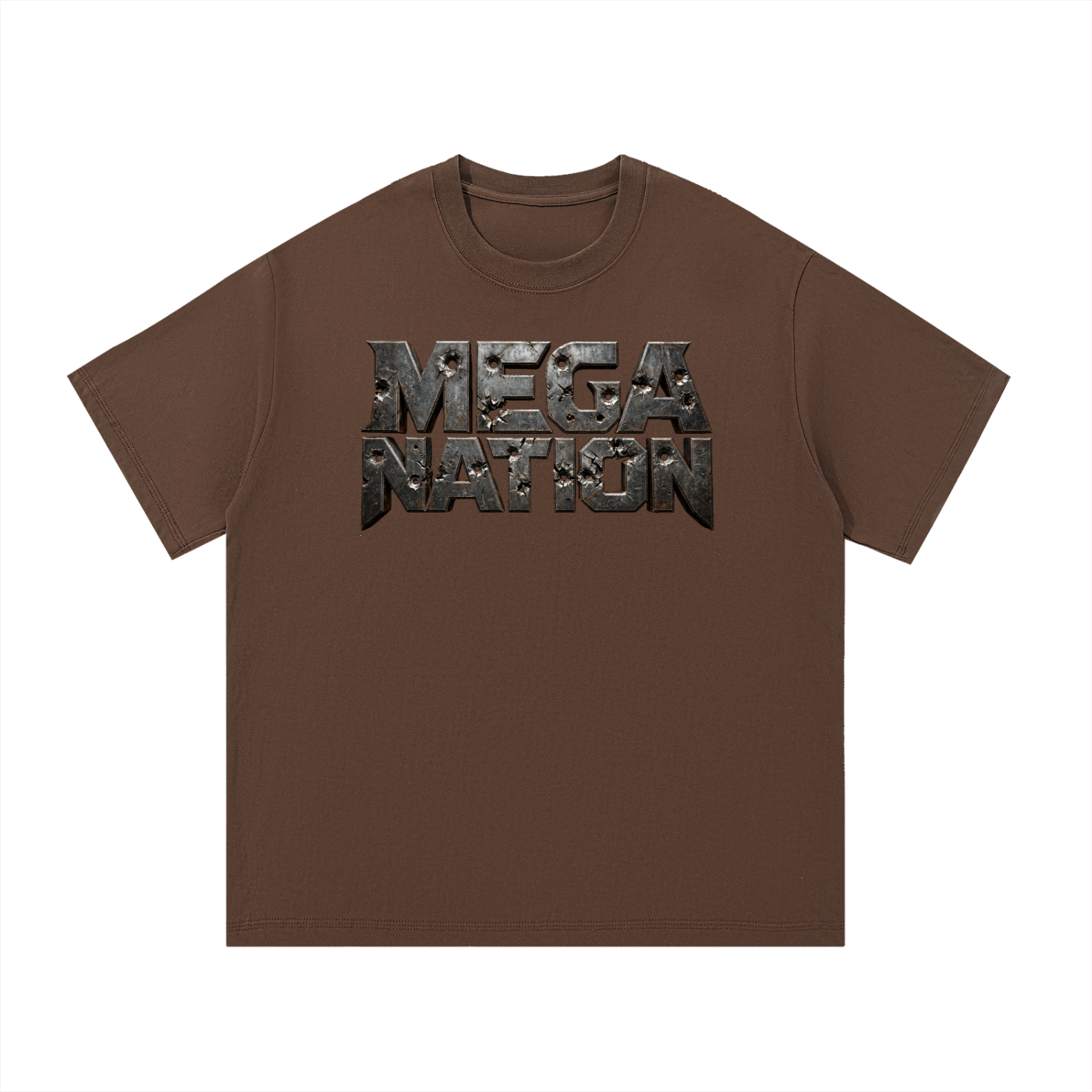 Mega Nation Damaged Plate T-Shirt (10 colors)