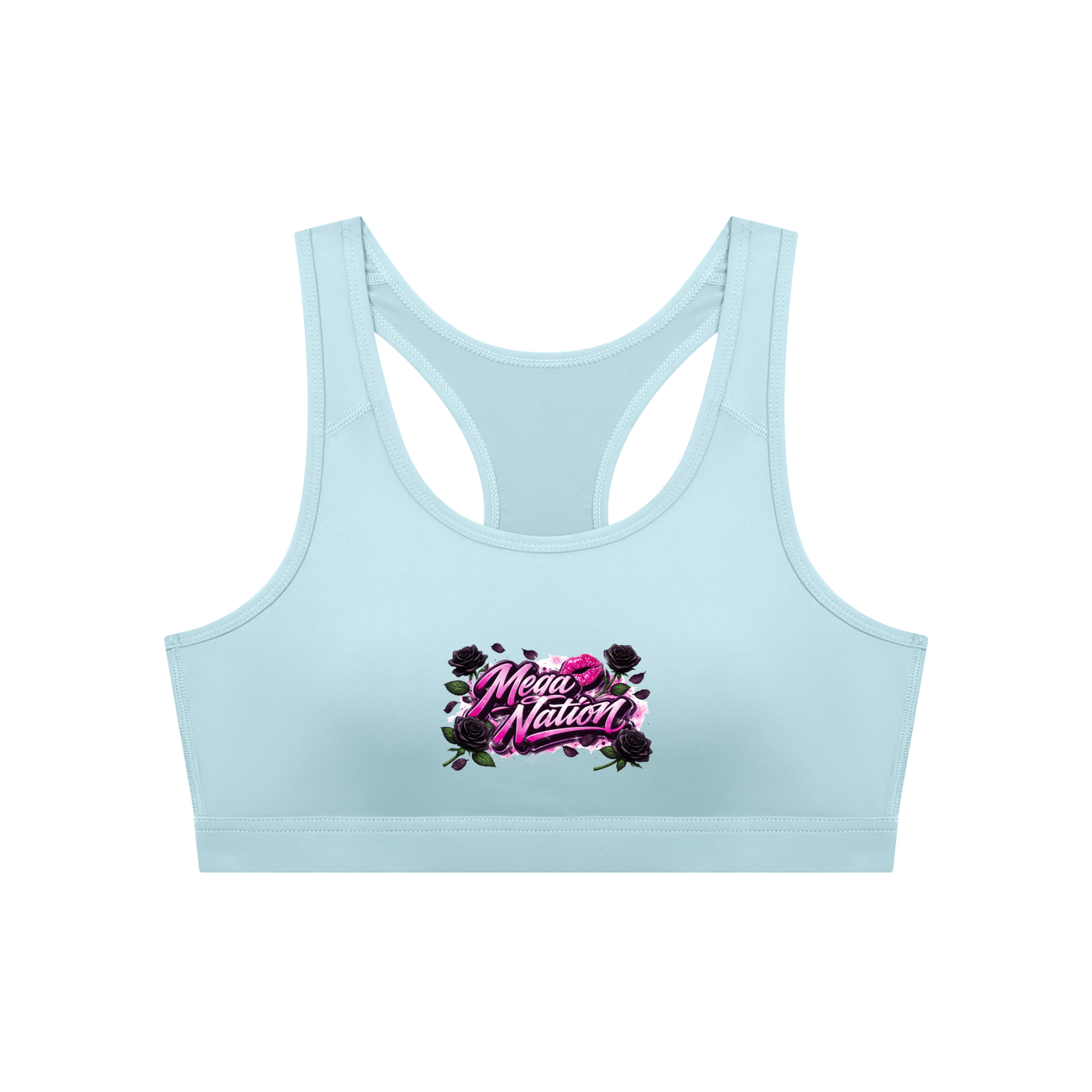 Mega Nation Women's Cropped Sports Bra (6 colors)