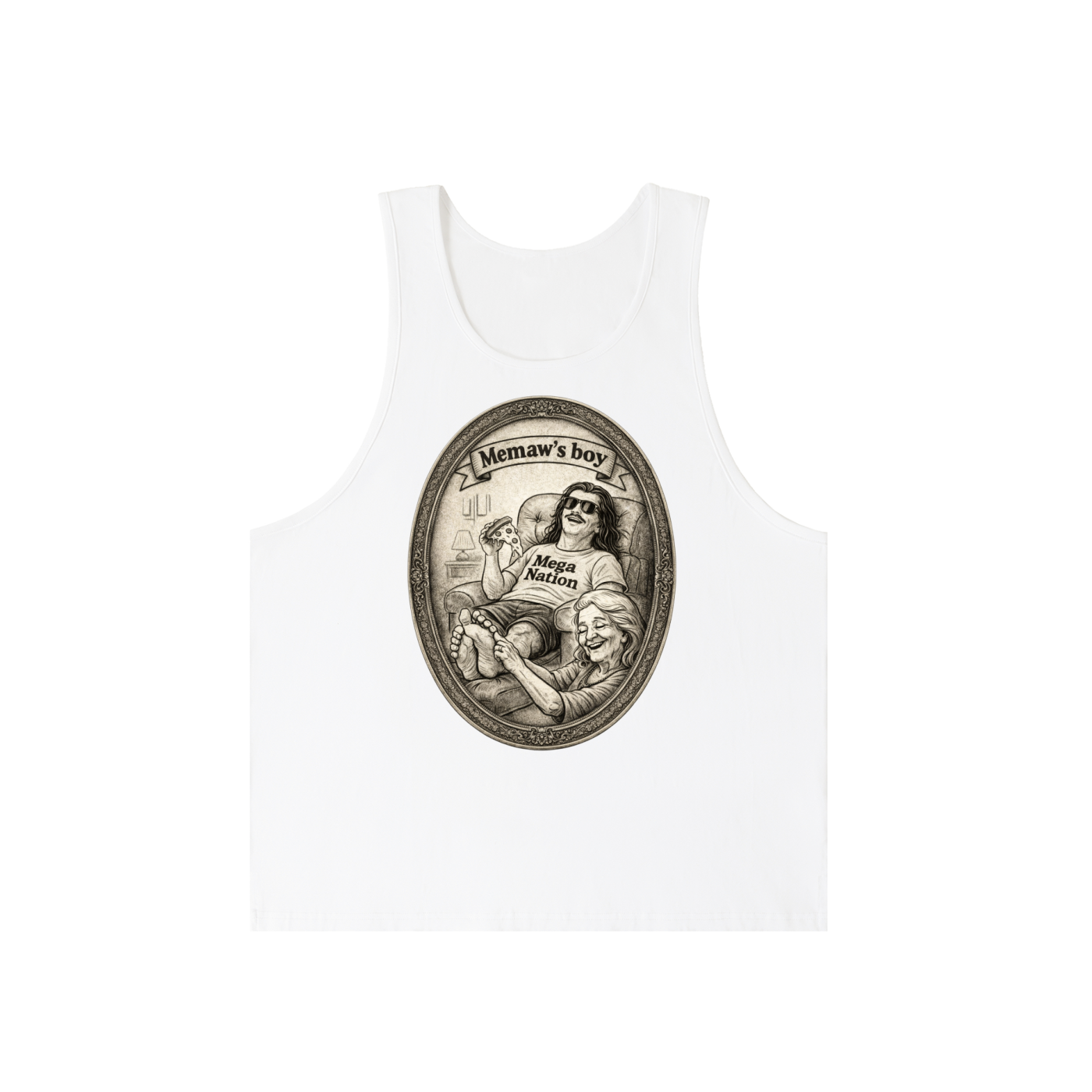 Mega Nation Memaw's Boy Loose Fit Tank Top (2 colors)