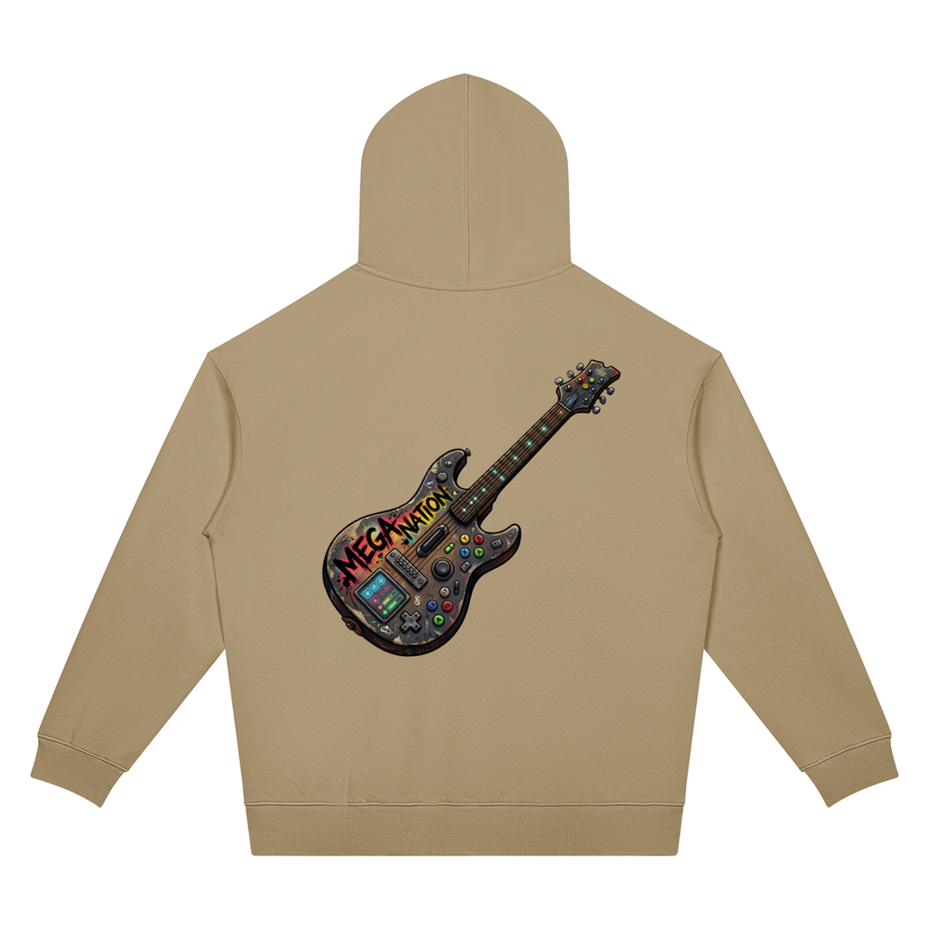 Mega Nation Game Guitar Unisex Oversized Drop Shoulder Hoodie (7 colors)