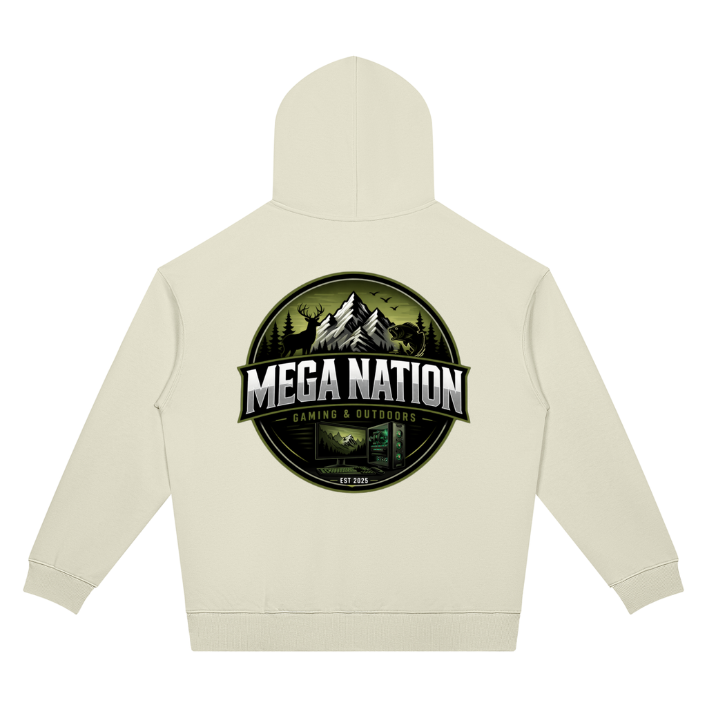 Mega Nation Gaming & Outdoors Unisex Oversized Drop Shoulder Hoodie (7 colors)