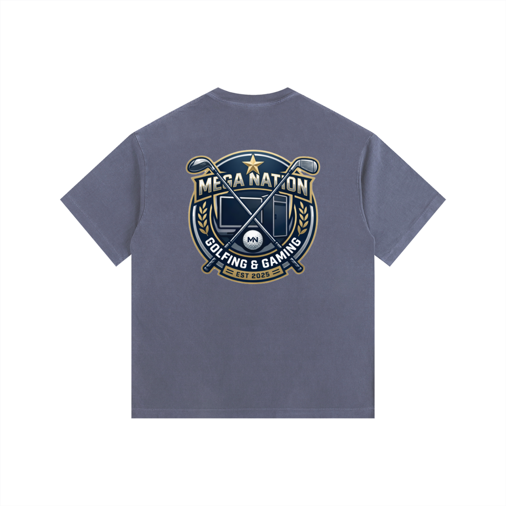 MNA Golf & Gaming (Front and Back Logo) Oversized Cotton T-Shirt (7 colors)