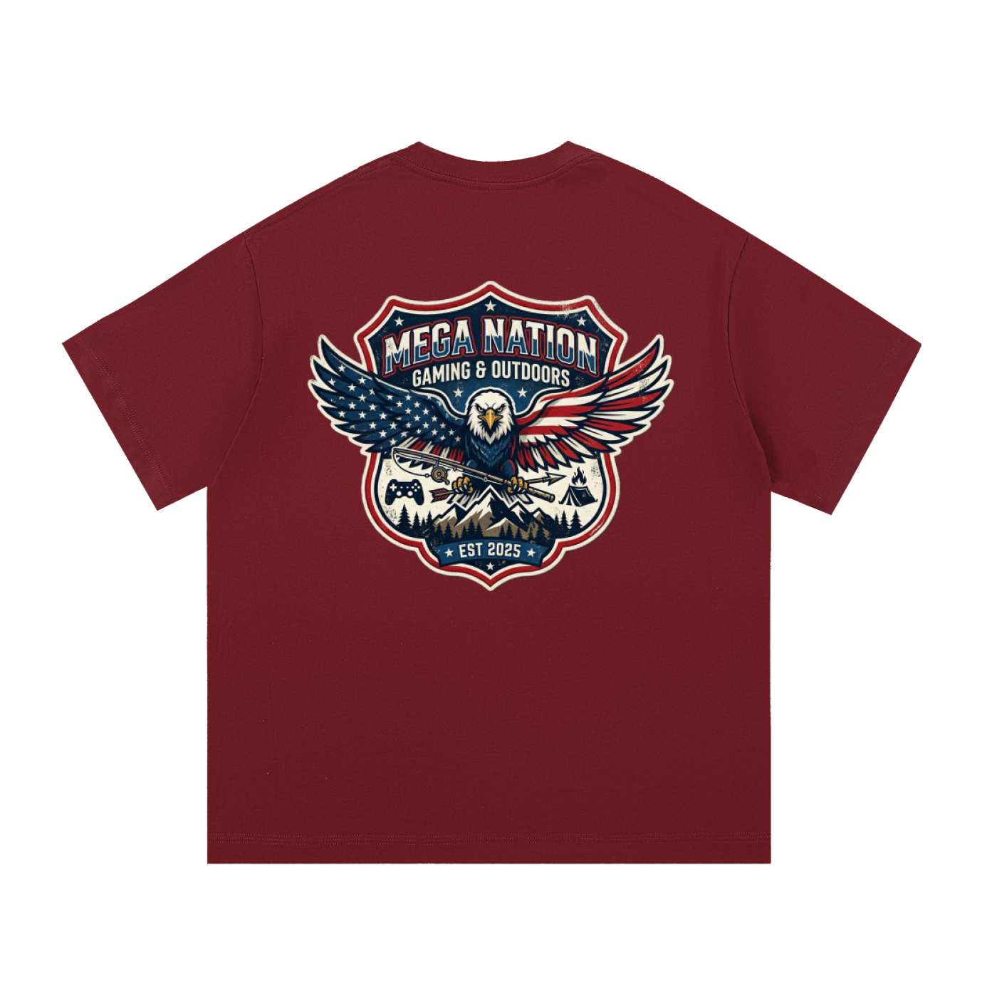 MNA Eagle Gaming & Outdoors (Front and Back Logo) T-Shirt (10 colors)